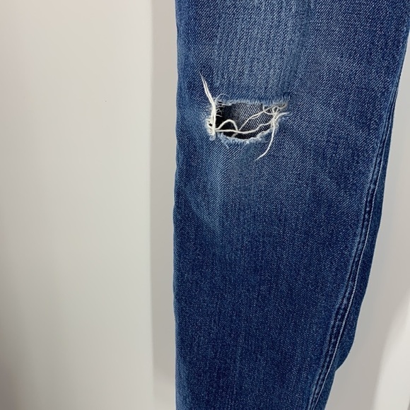 LEE VINTAGE MODERN HIGH RISE STRAIGHT LEG ANKLE JEANS DESTROYED 28 MEDIUM - Picture 5 of 9